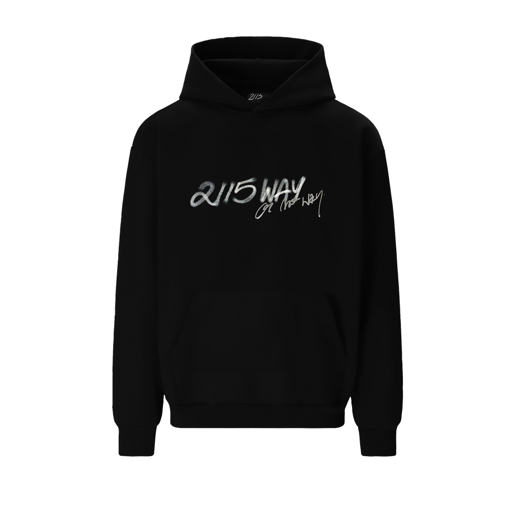 „2115 way or no way” HOODIE - BLACK