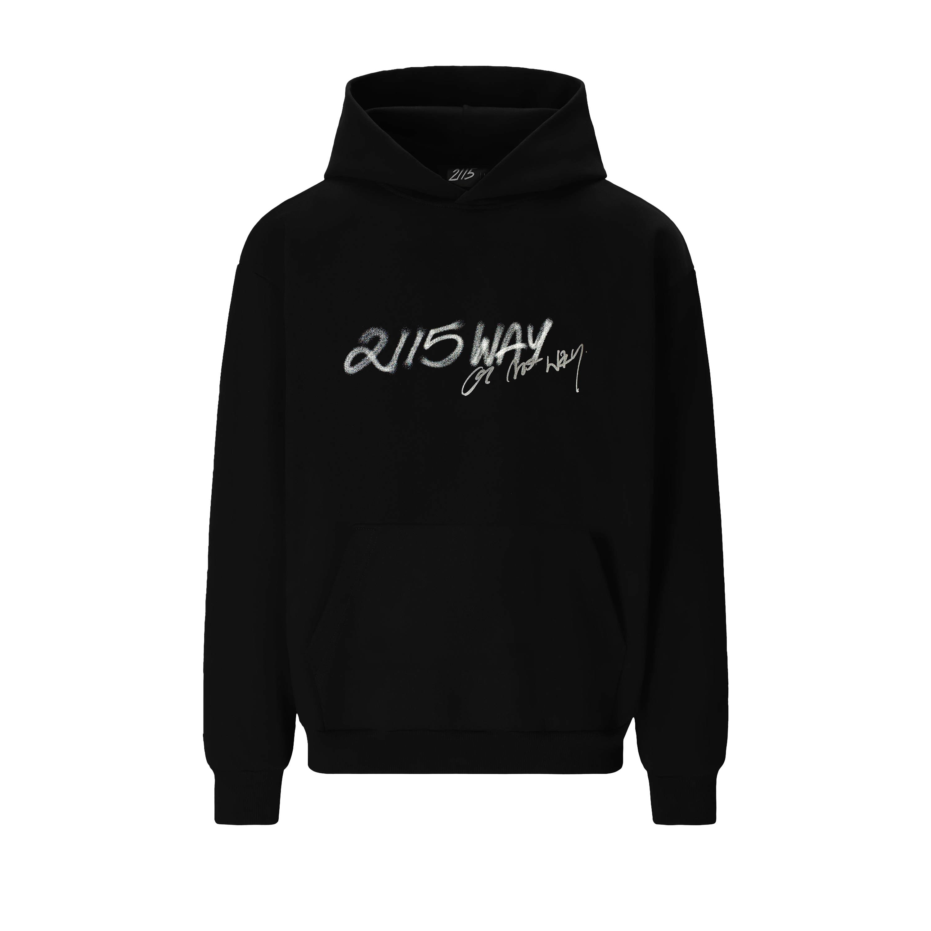 „2115 way or no way” HOODIE - BLACK